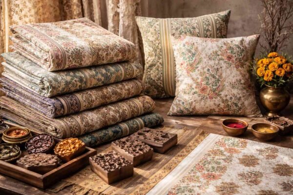 High-Quality Block Print Cotton Bed Sheet