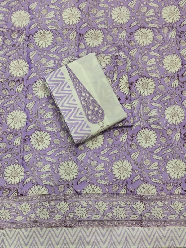 Premium Hand Block Printed Cotton Bedsheet with Pillow Cover