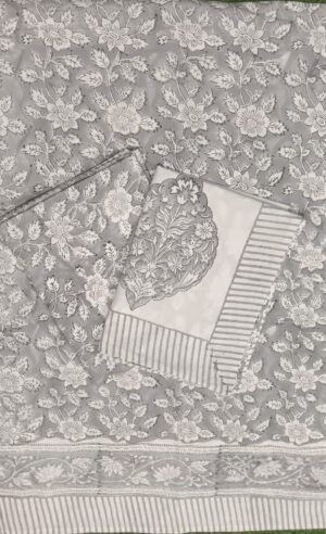 Premium Hand Block Printed Cotton Bedsheet with Pillow Cover