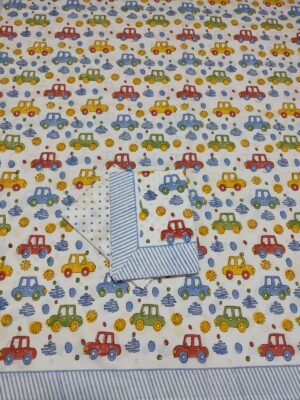 Premium Hand Block Printed Cotton Bedsheet with Pillow Cover