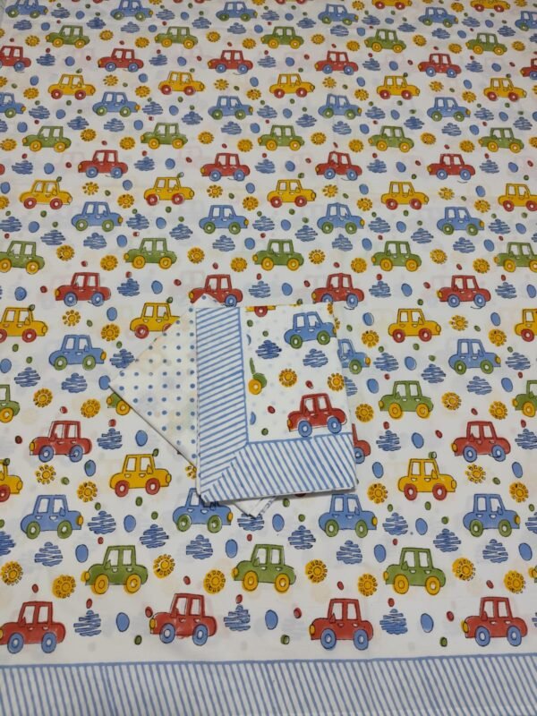 Premium Hand Block Printed Cotton Bedsheet with Pillow Cover